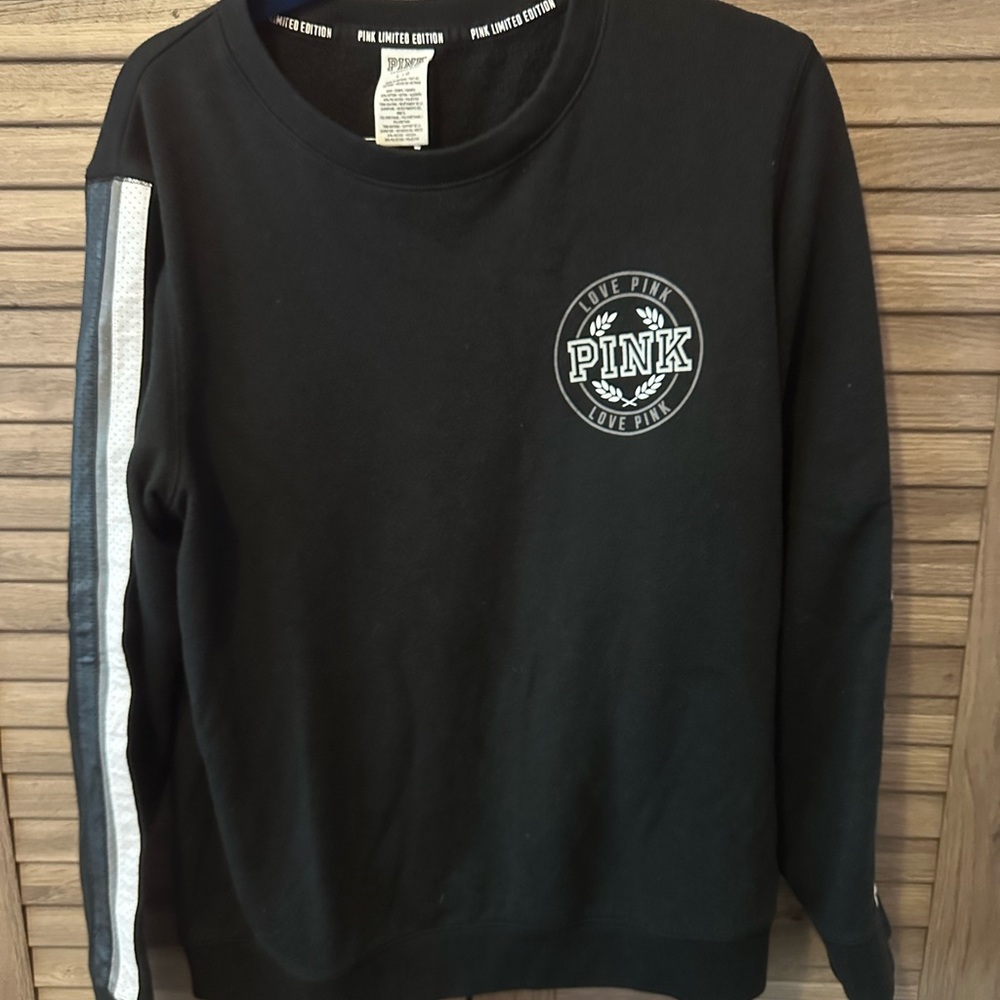 Victoria’s Secret PINK Black and White Sweatshirt
